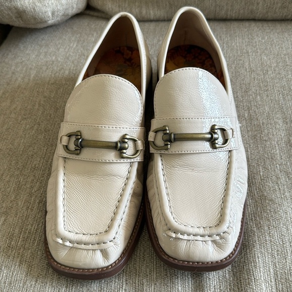 Kork Ease Florence Bit Loafer In off white patent leather size 8 - Picture 3 of 9